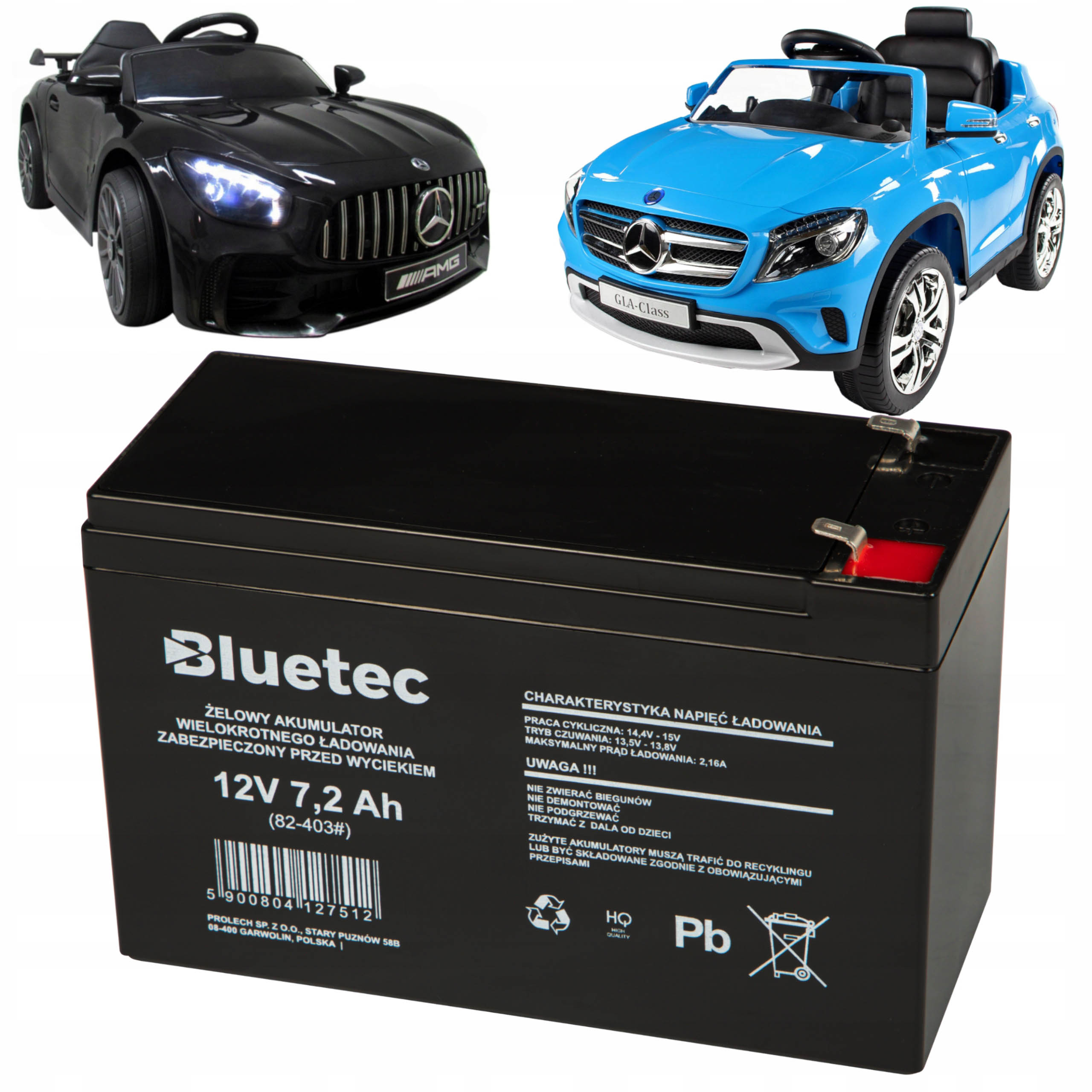 Akumulátor Bluetec 12 V 7,2 Ah